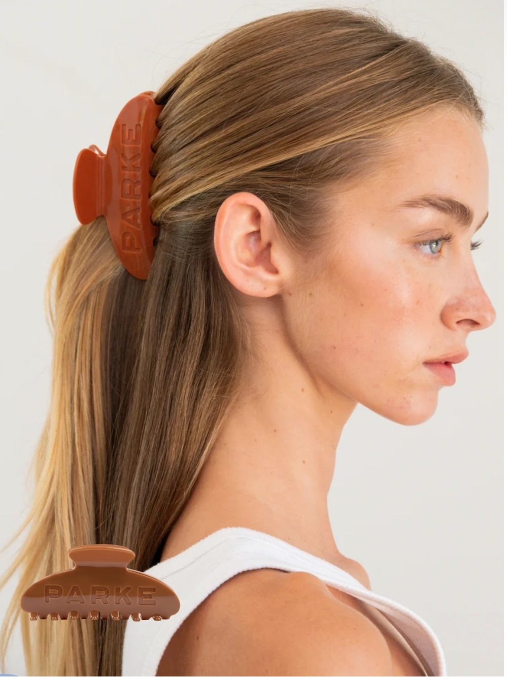 Parke Claw Clip - Burnt Orange
